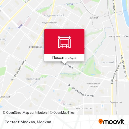 Карта Ростест-Москва