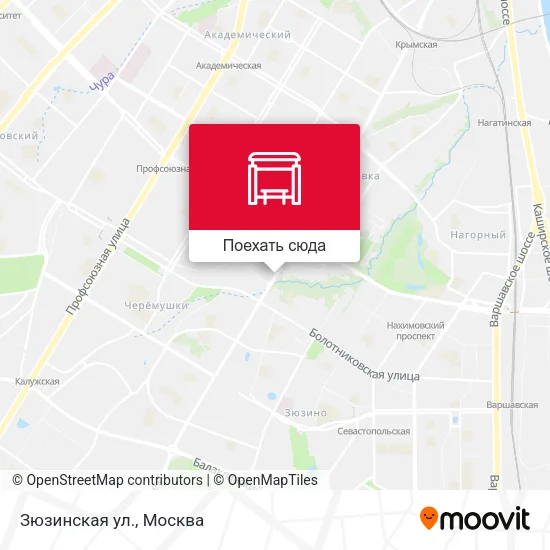 Карта Зюзинская ул.