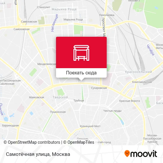Карта Самотёчная улица
