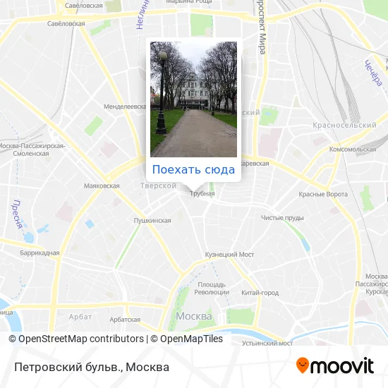 Карта Петровский бульв.
