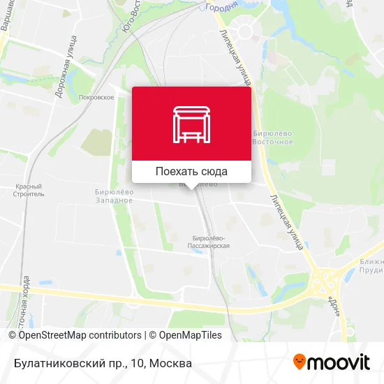 Карта Булатниковский пр., 10