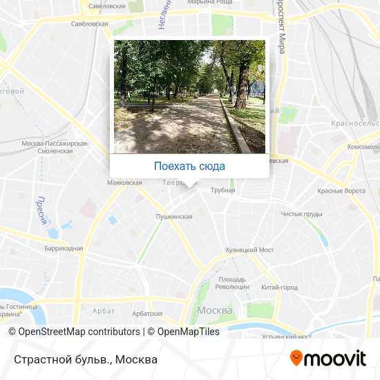 Карта Страстной бульв.