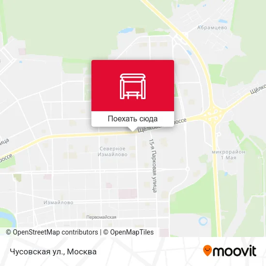 Карта Чусовская ул.