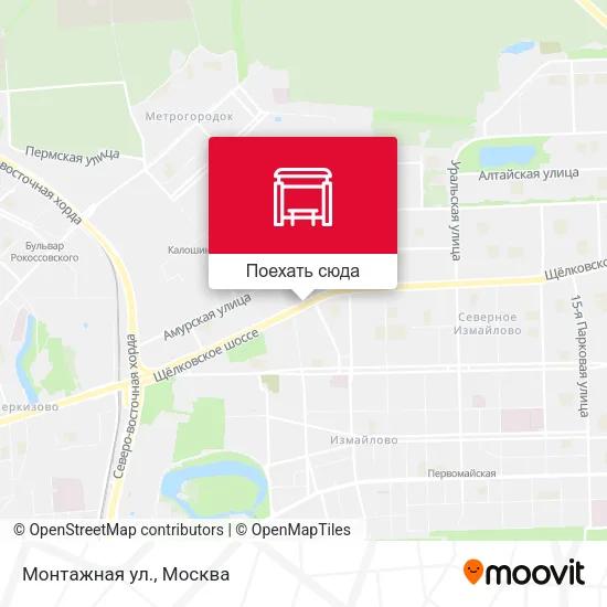 Карта Монтажная ул.