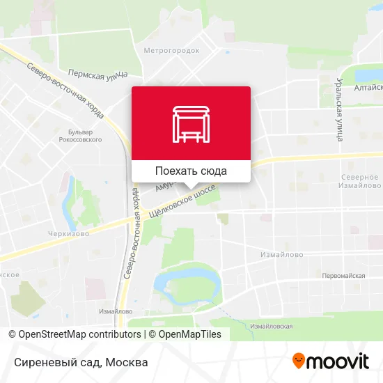 Карта Сиреневый сад