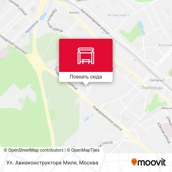 Карта Ул. Авиаконструктора Миля