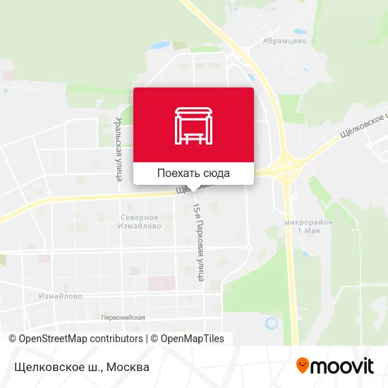 Карта Щелковское ш.