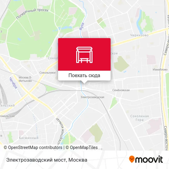 Карта Электрозаводский мост