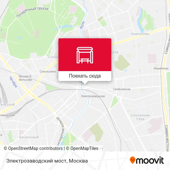 Карта Электрозаводский мост