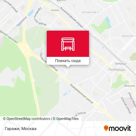Карта Гаражи