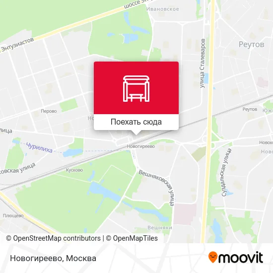 Карта Новогиреево