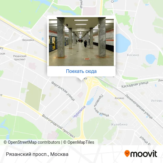 Карта Рязанский просп.