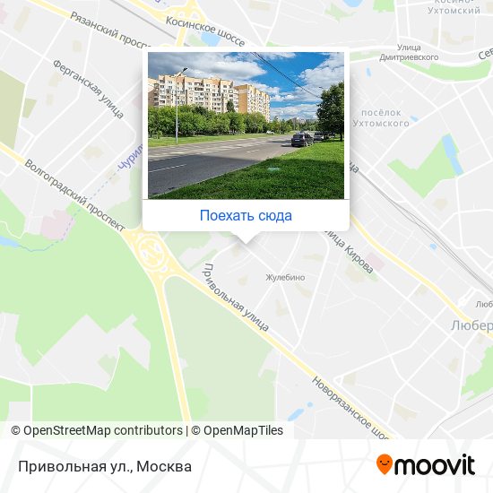 Карта Привольная ул.