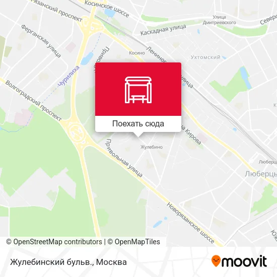 Карта Жулебинский бульв.
