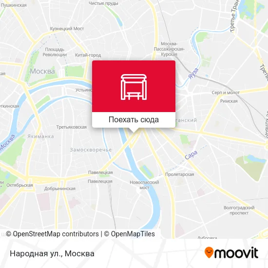 Карта Народная ул.