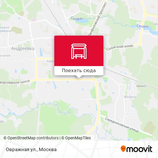 Карта Овражная ул.