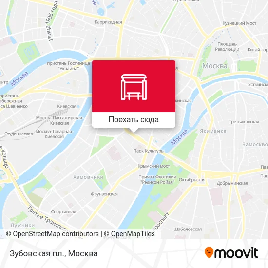 Карта Зубовская пл.