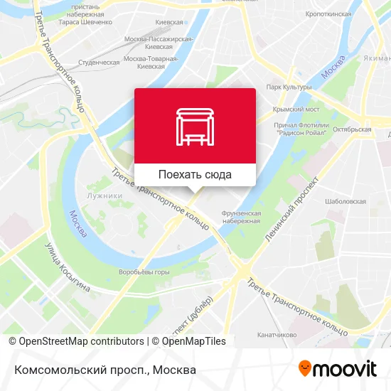 Карта Комсомольский просп.