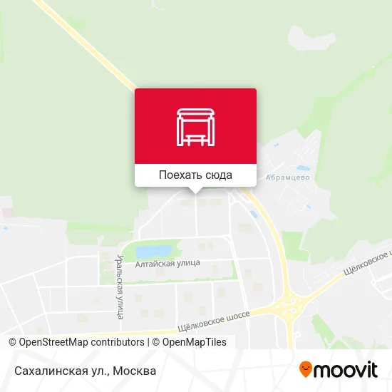 Карта Сахалинская ул.