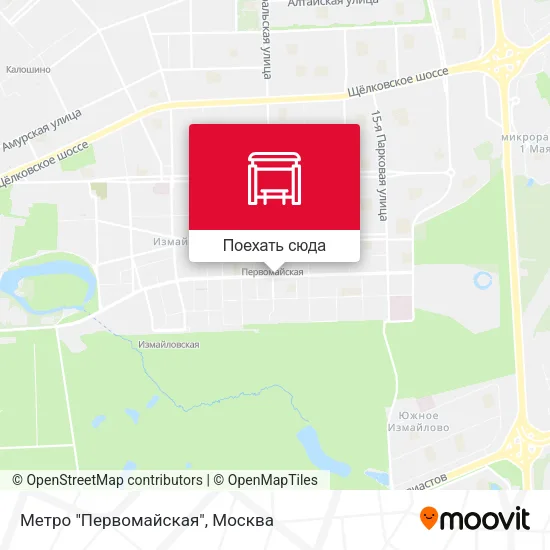 Карта Метро "Первомайская"