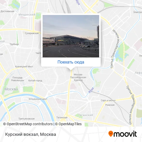 Карта Курский вокзал