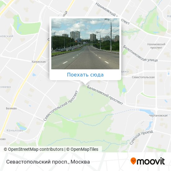 Карта Севастопольский просп.