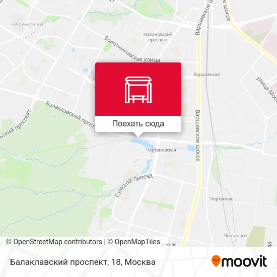 Карта Балаклавский проспект, 18