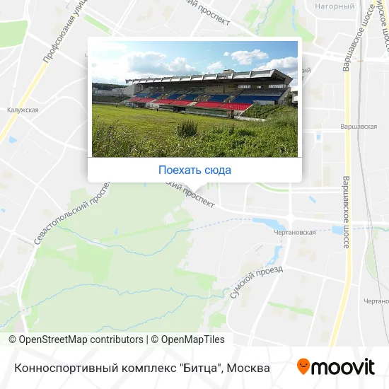 Карта Конноспортивный комплекс "Битца"