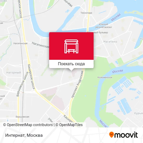 Карта Интернат
