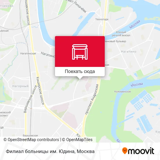 Карта Филиал больницы им. Юдина