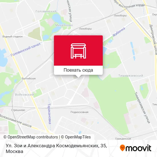 Карта Ул. Зои и Александра Космодемьянских, 35