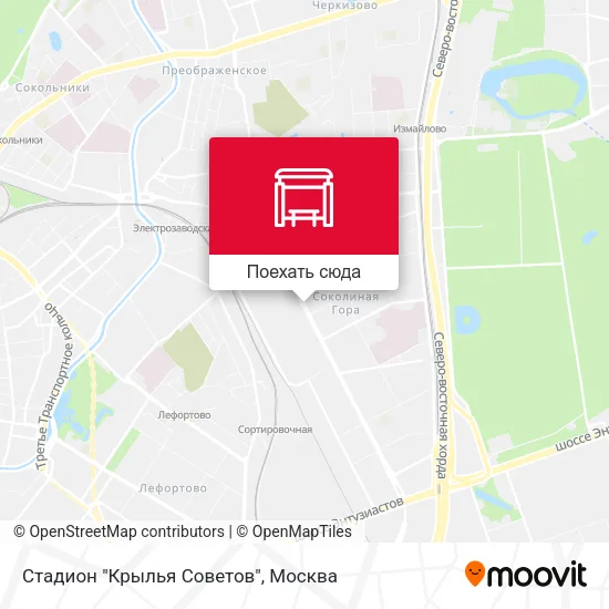 Карта Стадион "Крылья Советов"