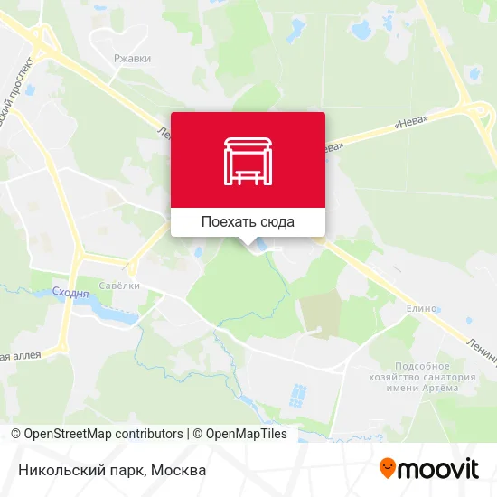Карта Никольский парк