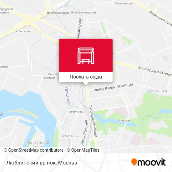 Карта Люблинский рынок