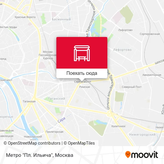 Карта Метро "Пл. Ильича"