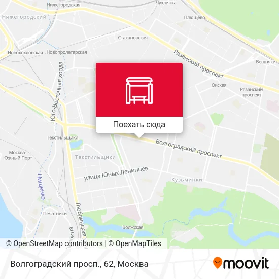 Карта Волгоградский просп., 62