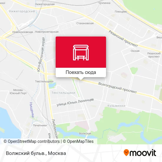 Карта Волжский бульв.
