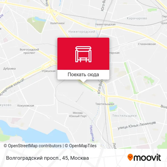 Карта Волгоградский просп., 45