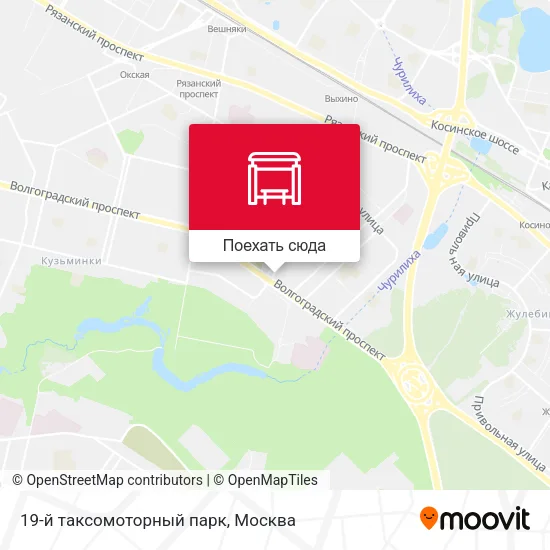 Карта 19-й таксомоторный парк