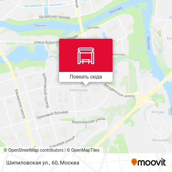 Карта Шипиловская ул., 60