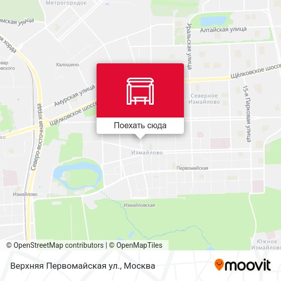 Карта Верхняя Первомайская ул.