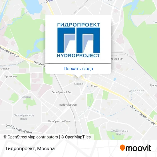 Карта Гидропроект