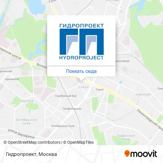 Карта Гидропроект