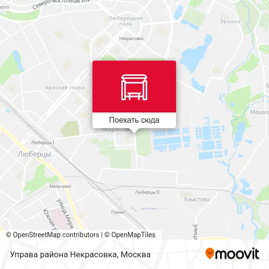 Карта Управа района Некрасовка