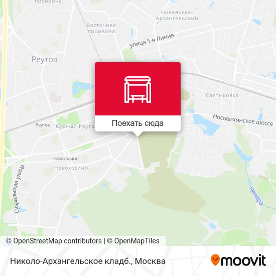 Карта Николо-Архангельское кладб.