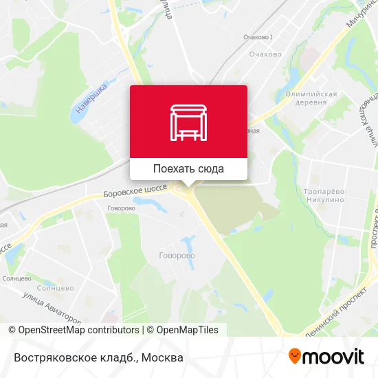 Карта Востряковское кладб.