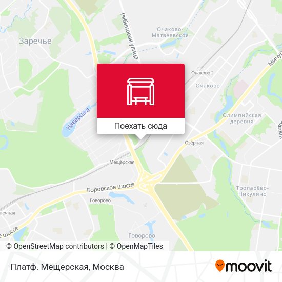 Карта Платф. Мещерская