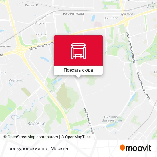 Карта Троекуровский пр.