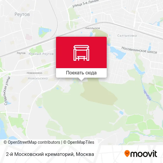 Карта 2-й Московский крематорий