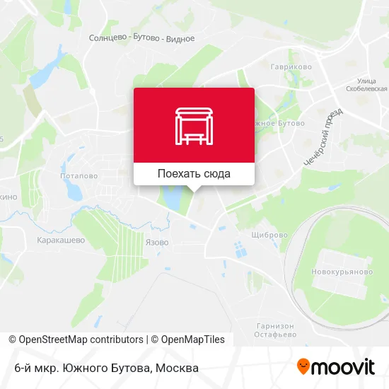 Карта 6-й мкр. Южного Бутова